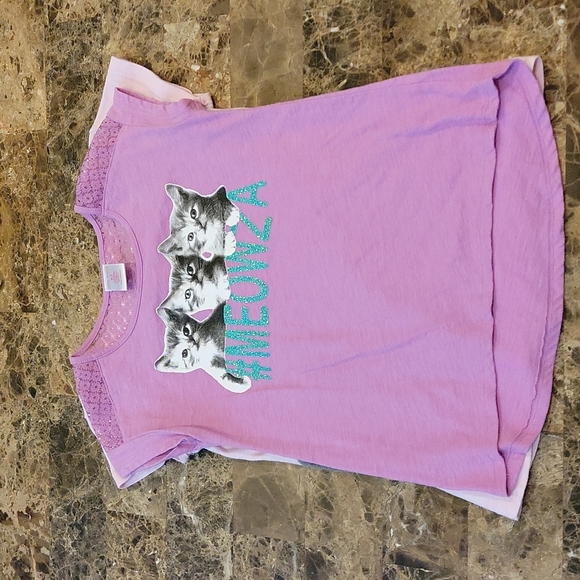 2 Girls Kitten Short Sleeve Tees - Picture 10 of 10